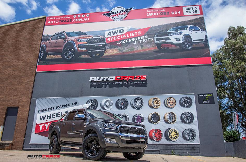 FORD RANGER GD04 MATTE BLACK